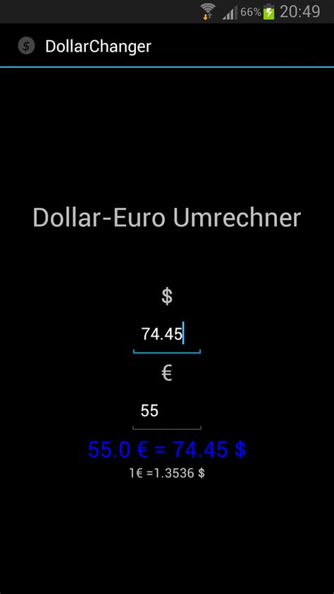 dollar euro rechner